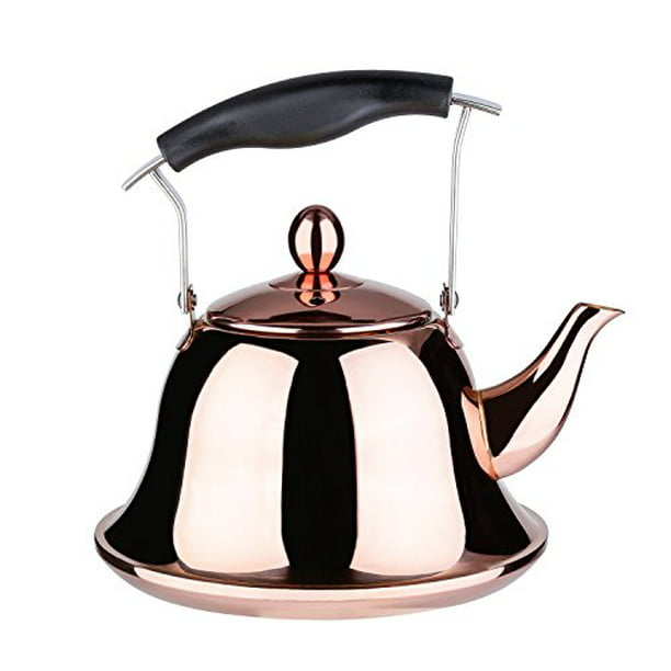 Stainless Steel Whistling Kettle Teakettle Fast Boil Teapot with Infuser 